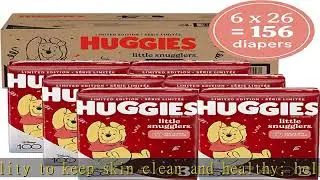 Baby Diapers Size 3 (16-28 lbs), 156ct, Huggies Little Snugglers