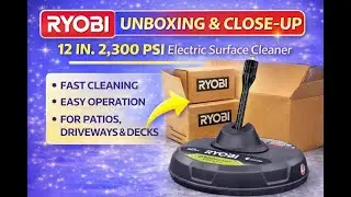 RYOBI Electric Surface Cleaner FULL REVIEW 🧼⚡ | Unboxing, Demo & Before/After Results