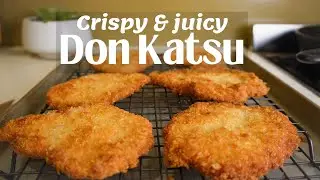 Korean Pork Cutlet, Don Katsu | Crispy outside, juicy and tender inside 😋