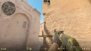 CS2 dust2 instant flashbang grenade into the lower tunnel.