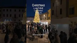 Sunset Christmas Walk in Lazise 🇮🇹 Lake Garda Winter Magic ✨