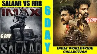salaar vs rrr movie 6 day India worldwide collection #boxofficecollection #rrr #salaar