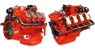 Power Generation Engine 3D Model