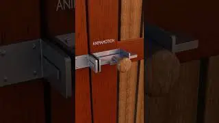 Simple manual door lock #shorts