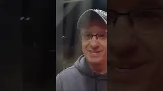 He pulled right in front at the truck stop fuel island