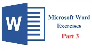 Microsoft Word Exercises تمارين ميكروسوفت وورد  [Part 3]