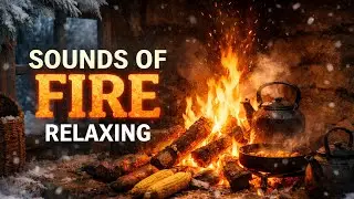 Sounds of Fire Relaxing 🔥 Crackling Fireplace for Deep Sleep & Stress Relief