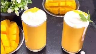 Mango shake recipe | market style mango milk shake recipe | summer drink recipe |