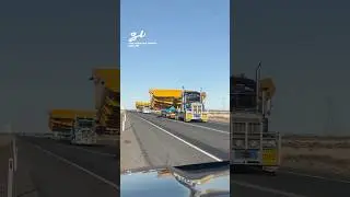 These HUGE vehicles took up the whole road 😳 #roads #vehicles #trucks