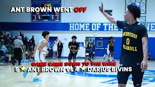 #1 PG In DC Ant Brown vs 4⭐️ Darius Bivins👀 Best Guards in the DMV Clash in a Down the Wire Thriller