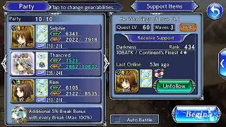 Hitting 99999 damage cap in Dffoo global !