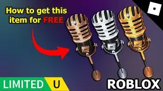 FREE ITEMS LIMITED - HOW TO GET FREE ITEM Roblox Gold Spotlight Showdown Mic in The Block