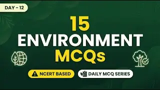 15 Environment & Ecology MCQs | UPSC Prelims & SSC (Daily MCQ Series)