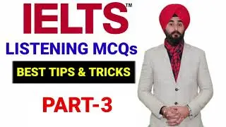 Best Ielts LIstening MCQS TIPS & TRICKS Video Part 3 BY #Raman_IElts_Coaching for Bnd 8 | #YBF MOGA