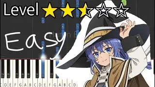 spiral - Mushoku Tensei Season 2 OP│Easy Piano Tutorial