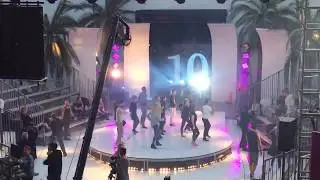 DWTS! RARE! REHEARSAL ALL PRO DANCERS/ ROBERT & KYM on BLEACHER/ FINALE