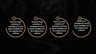 Clean Text Bullet Lists After Effects Templates
