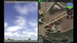 PX4 SITL Omnicopter flying mission mode