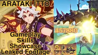 ARATAKI ITTO LEAKED GAMEPLAY FOOTAGE | GENSHIN IMPACT 2.3