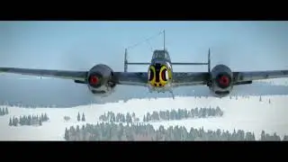 Messerschmitt Bf-110 flyby on the Russian Front - 1943 (Air Combat Video 8)