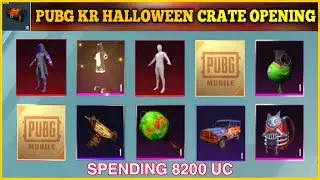 PUBG KR HALLOWEEN CRATE OPENING 🎃I SPENDING 8K + UC IN PUBG KR I Leo GamingYT