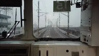 FULL HUJAN‼️Cab Ride KRL CommuterLine saat kondisi hujan deras