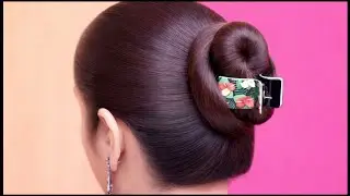 Simple & Classy Clutcher Bun Hairstyle | Daily Use Hair Bun Ideas for Girls | Easy Hair Style Girl