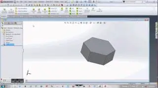 how to draw nut in solidworks