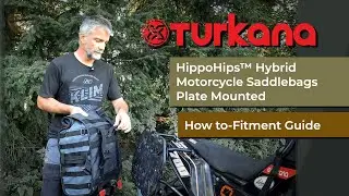 How to Fitment: HippoHips&trade; Hybrid Motorcycle Saddlebags to the pannier Plate Mount