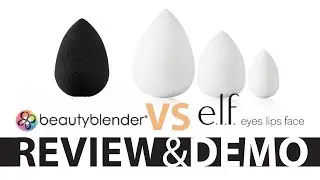 DUPE for BEAUTYBLENDER? NEW Elf Precision Sponge Trio DEMO + REVIEW!