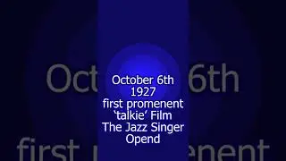 Jazz Singer 1927 opend on October 6th #shorts