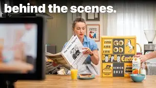 How we shot this RETRO coffee commercial | Behind the scenes