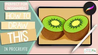 How to Draw a Kiwi in Procreate for Beginners | Easy Step-by-Step Digital Art Tutorial