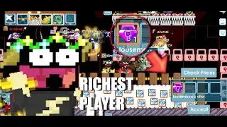 Growtopia | Richest Player ?! (6.4k bgls) A new 100 bgl lock soon?