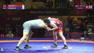 Repechage FS - 61 kg: V. BURUKOV (UKR) v. N. SKRABIN (BLR)