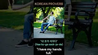 Korean Proverb  -  My nose is three feet long #Korean #proverbs #K-culture