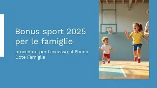 Scopri come accedere al Contributo Sport 2025 per i ragazzi