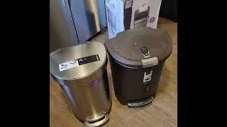 SIMPLEHUMAN Semi-round Stainless 45L trash can