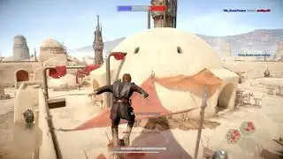 Star Wars Battlefront II HvV on Tatooine as Anakin Skywalker with Pro players