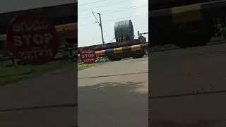 rail crossing. Rail. Goods carrier  rail  #rail #goodscarrier #railfans