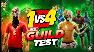 FF LIVE STREAM GUILD TEST 1 VS 4 ⚡✅ TO JOIN 👀☠️HEARD GUILD TEST #FREEFIRE#LIVESTEAM