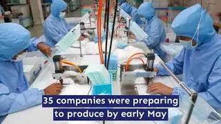What companies are producing masks in Indonesia?