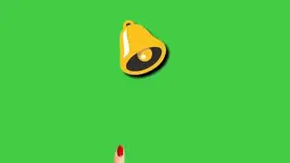 Pressing the bell icon (non copyright) video greenscreen
