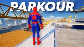 Playing as SPIDER-MAN In a Parkour Game! | Rooftops & Alleys
