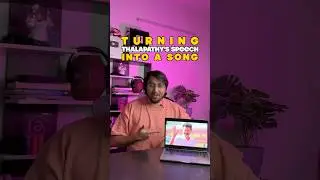 How I Turned Thalapathy&rsquo;s Speech Into A Song 🤯🔥💥 | #thalapathy #tvk