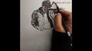 DAY 27 🎯Figure 👉Drawing#art#tutorial #charcoal#shortvideo