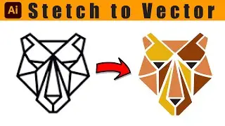 Stetch to Vector Adobe illustrator tutorial: Create a Vector Shape from a Sketech HD