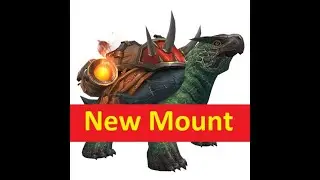 WoW - Savage Green Battle Turtle mount - Trading Post reward May 2023