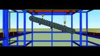 Boiler drum erection- animation