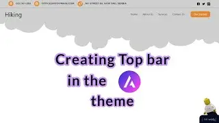 How to create top bar in Astra free theme | HTML & CSS